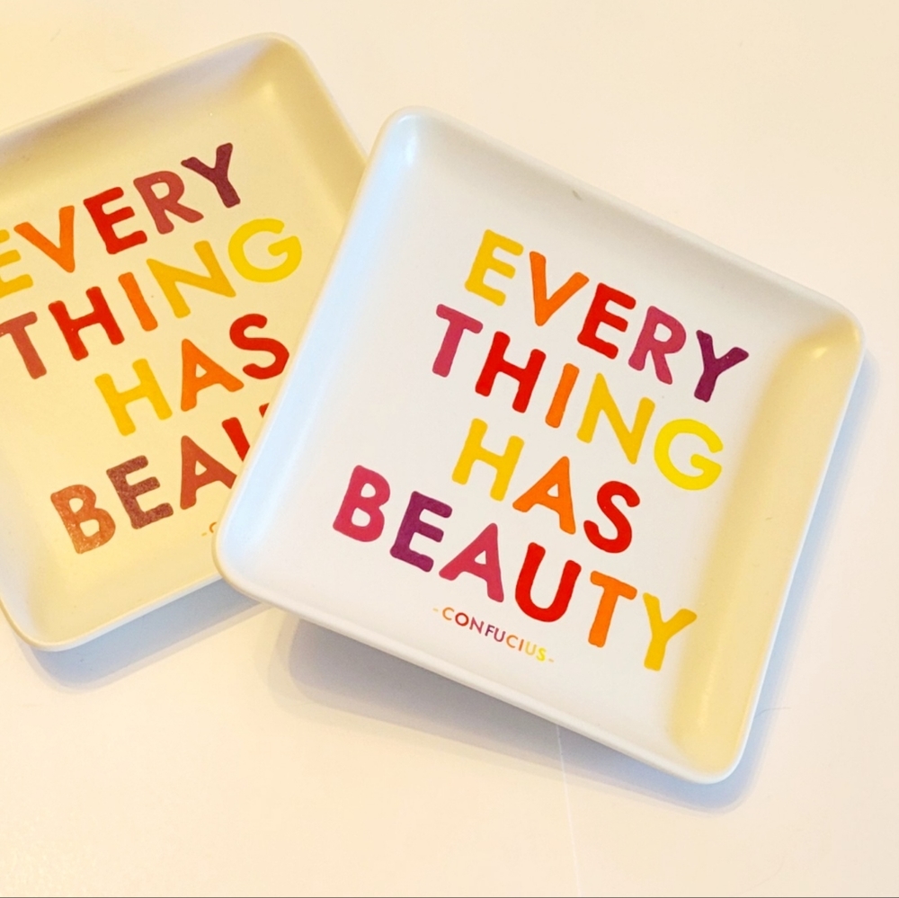 New Petite Dishes, Ceramic Trinket or Small Bites Dishes, Set of 2